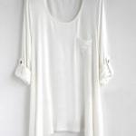 Half Sleeve Women White Co..
